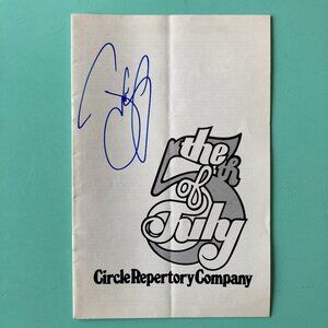 JEFF DANIELS Only Signed Playbill Fifth of July WILLIAM HURT VerticalCrease 1978